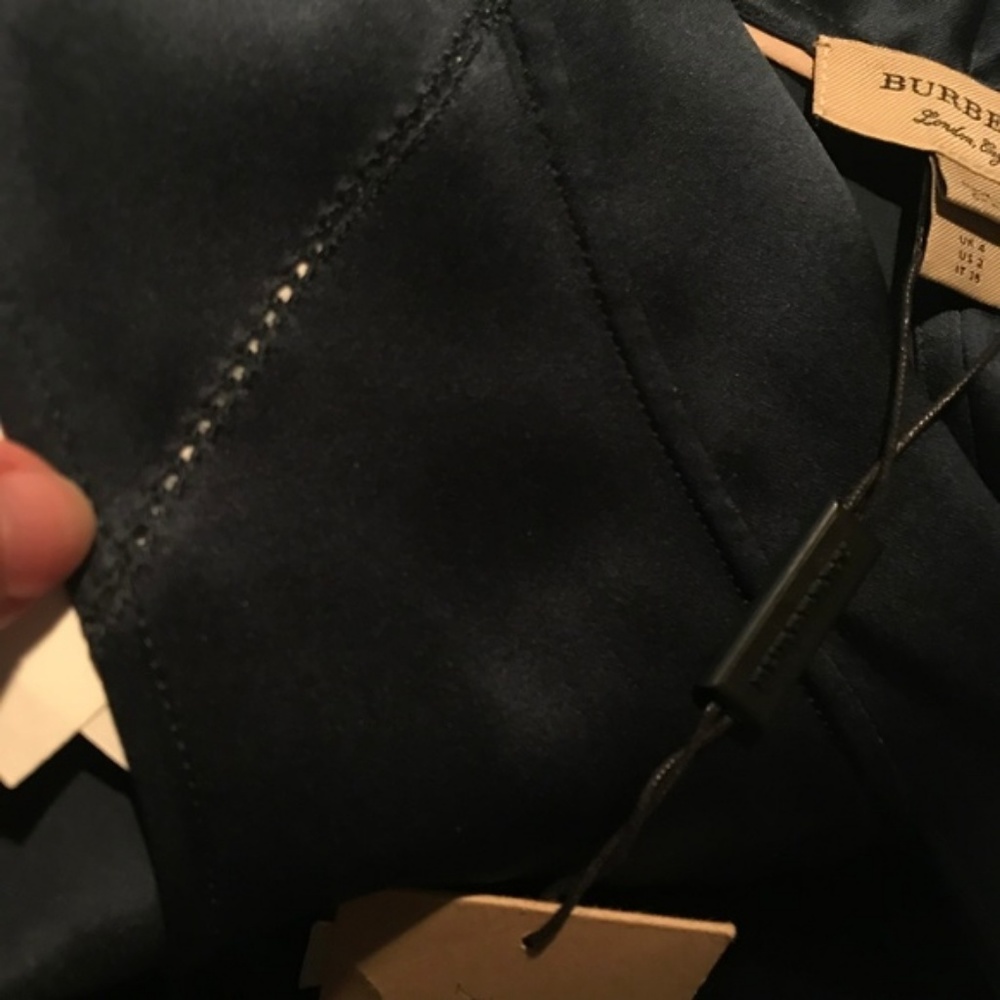 BURBERRY $1150 Silk Bias Dress NWT 0/2 Prom maxi - Picture 5 of 6